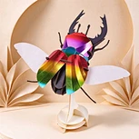CUPUZ 3D Paper Puzzle Stag Beetle – DIY Insect Model, Educational Toy & Creative Gift
